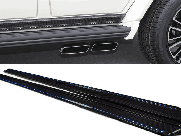 Mercedes-Benz G-Wagon W463 Mansory Carbon Fiber Lower Moldings with LED